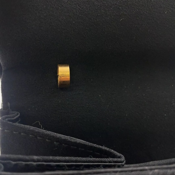 Authentic  GUCCI Black Chain Clutch Shoulder Bag/ original Gucci chain included - Picture 10 of 16